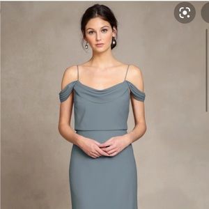 Jenny Yoo Sabine Dress in Denmark Blue color